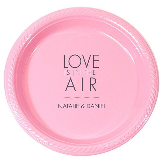 Love is in the Air Plastic Plates